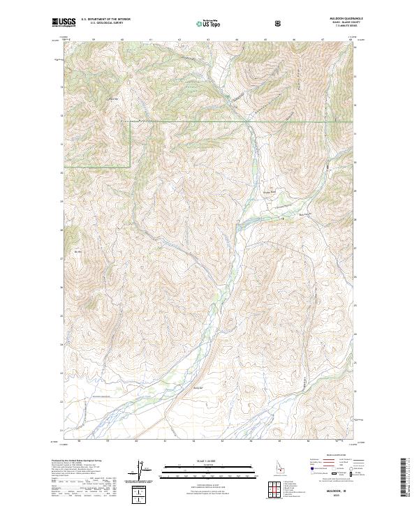 Muldoon, ID — USGS 7.5-minute topo (2023)