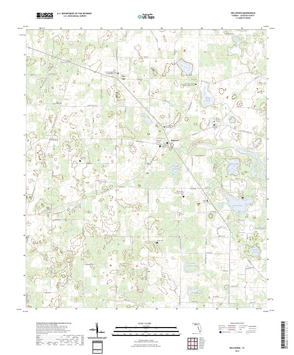 Dellwood, FL — USGS 7.5-minute topo (2024)