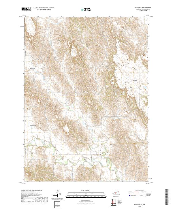 Callaway SE, NE — USGS 7.5-minute topo (2021)