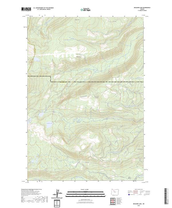 Boulder Lake, OR — USGS 7.5-minute topo (2023)