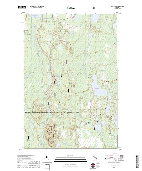 Lake Stella, MI — USGS 7.5-minute topo (2023)