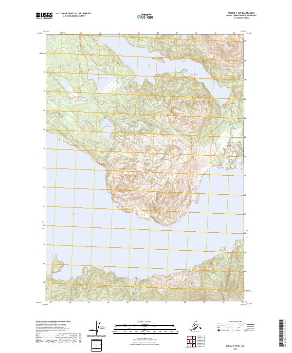 Kenai B-1 NW, AK — USGS 7.5-minute topo (2024)