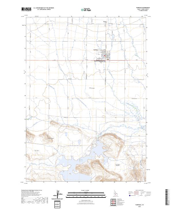 Fairfield, ID — USGS 7.5-minute topo (2023)