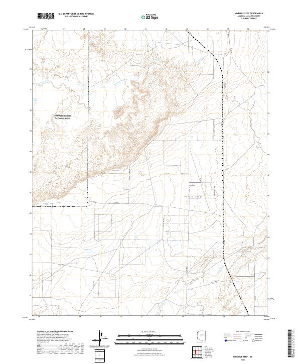 Ninemile Seep, AZ — USGS 7.5-minute topo (2021)