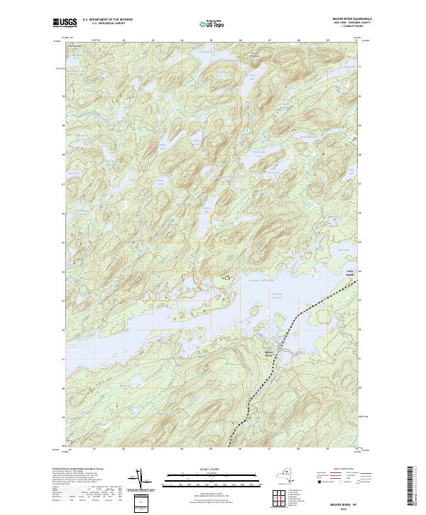 Beaver River, NY — USGS 7.5-minute topo (2023)