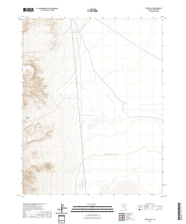 Reveille SE, NV — USGS 7.5-minute topo (2021)