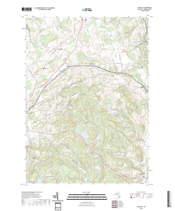 Cassville, NY — USGS 7.5-minute topo (2023)
