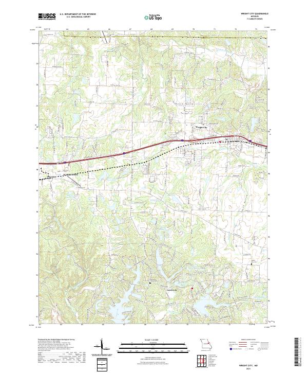 Wright City, MO — USGS 7.5-minute topo (2021)