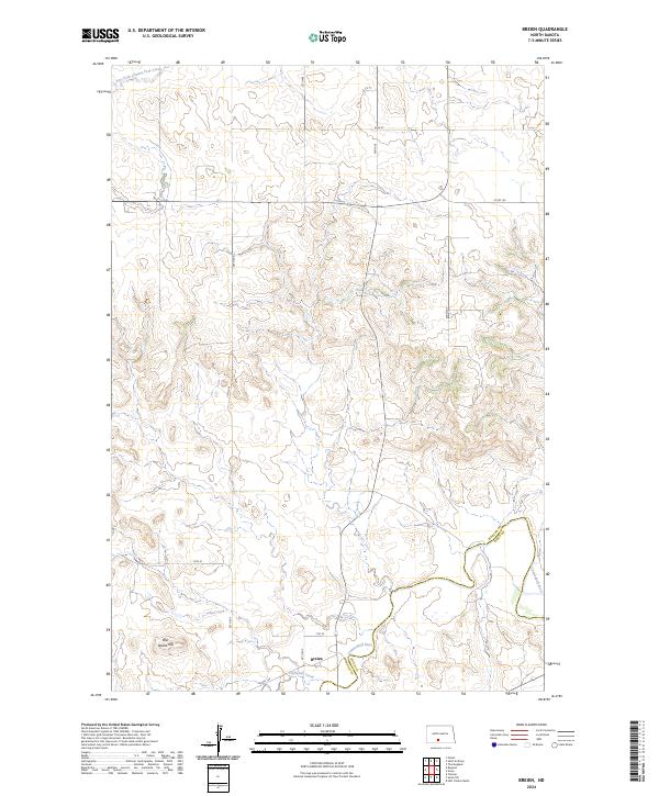Breien, ND — USGS 7.5-minute topo (2024)