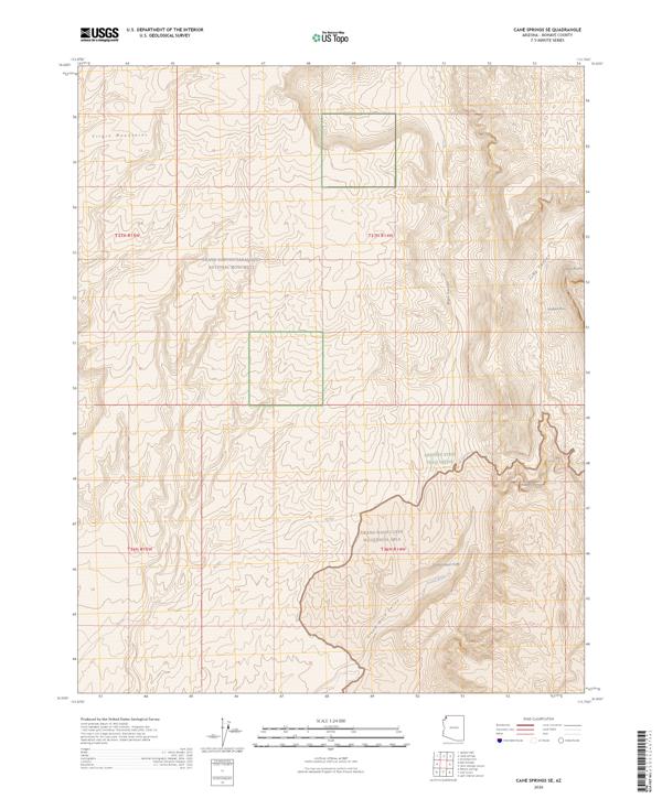 Cane Springs SE, AZ — USGS 7.5-minute topo (2026)