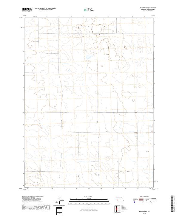 Brandon NE, NE — USGS 7.5-minute topo (2021)