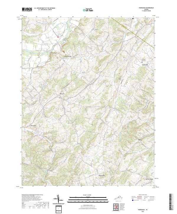 Parnassus, VA — USGS 7.5-minute topo (2022)