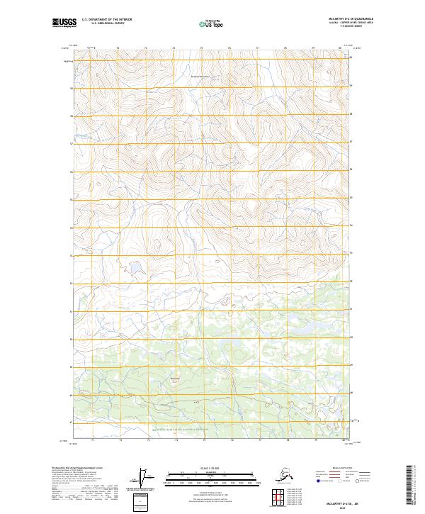 McCarthy D-2 SE, AK — USGS 7.5-minute topo (2023)