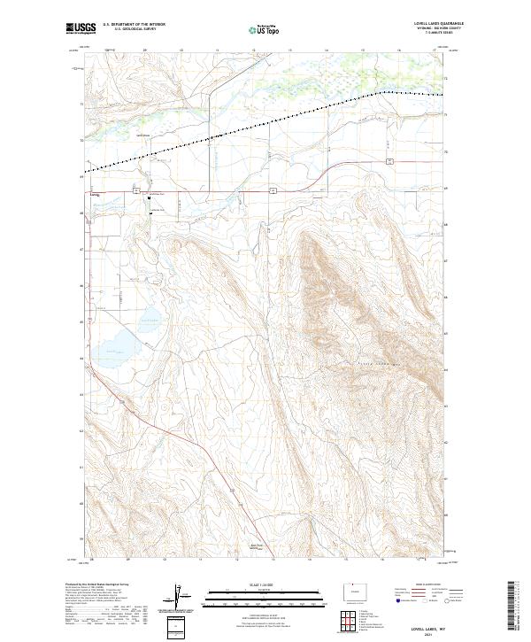 Lovell Lakes, WY — USGS 7.5-minute topo (2021)