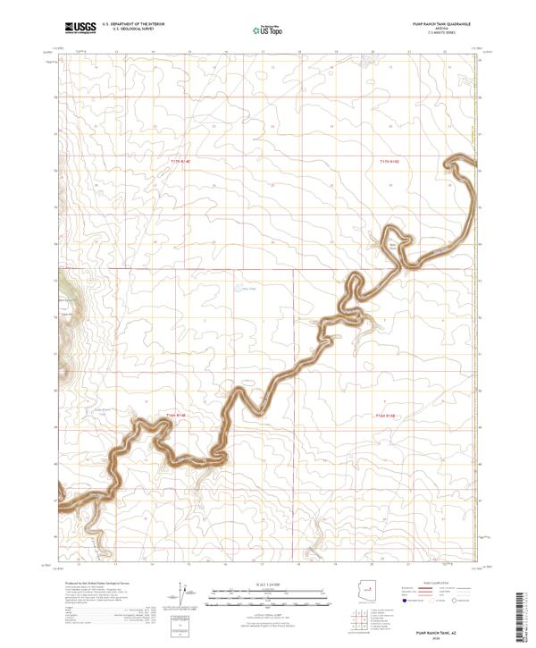 Pump Ranch Tank, AZ — USGS 7.5-minute topo (2026)