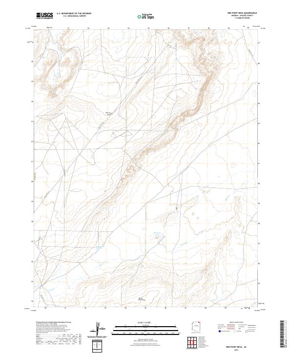 Red Point Mesa, AZ — USGS 7.5-minute topo (2021)