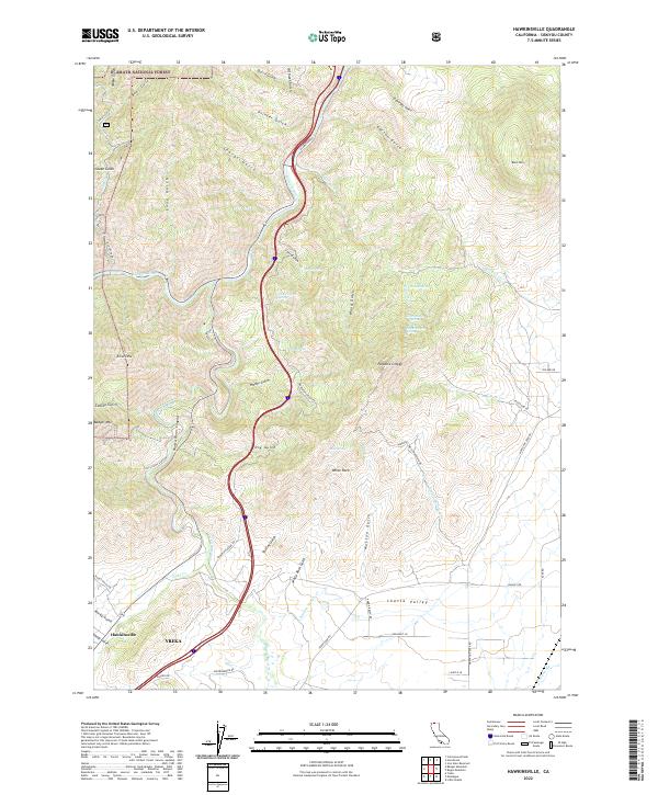 Hawkinsville, CA — USGS 7.5-minute topo (2022)
