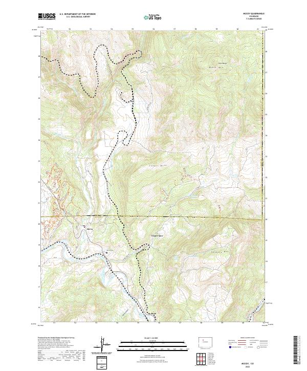 McCoy, CO — USGS 7.5-minute topo (2022)