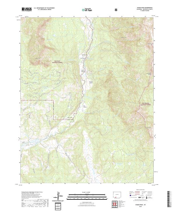 Chama Peak, CO — USGS 7.5-minute topo (2022)