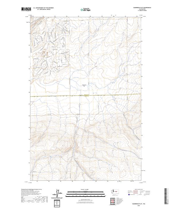 Sagebrush Flat, WA — USGS 7.5-minute topo (2023)