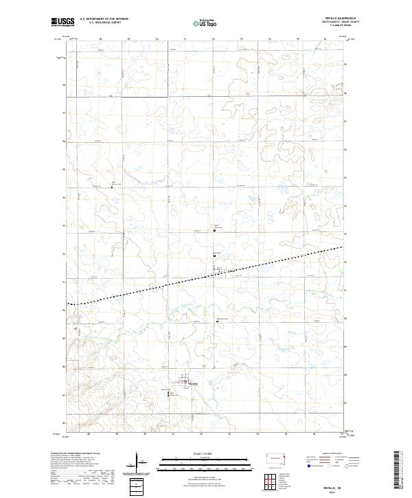 Revillo, SD — USGS 7.5-minute topo (2021)