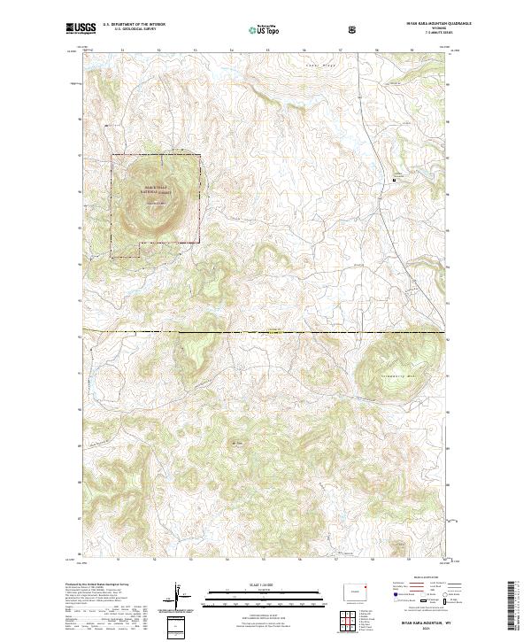 Inyan Kara Mountain, WY — USGS 7.5-minute topo (2021)