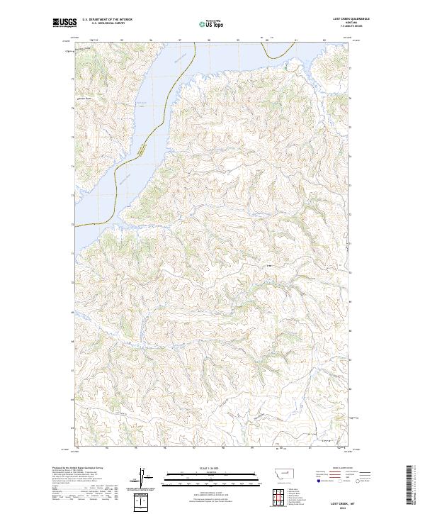 Lost Creek, MT — USGS 7.5-minute topo (2024)