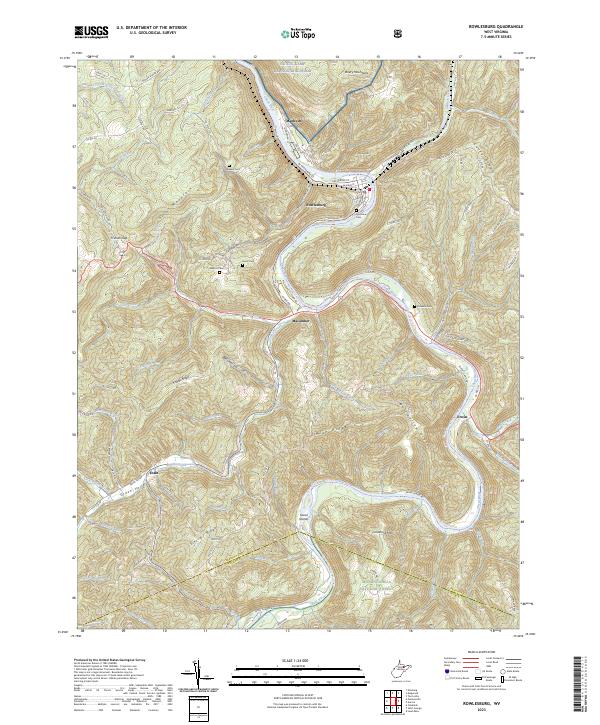 Rowlesburg, WV — USGS 7.5-minute topo (2023)