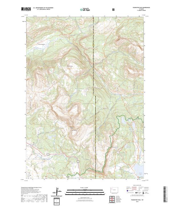 Togwotee Pass, WY — USGS 7.5-minute topo (2023)