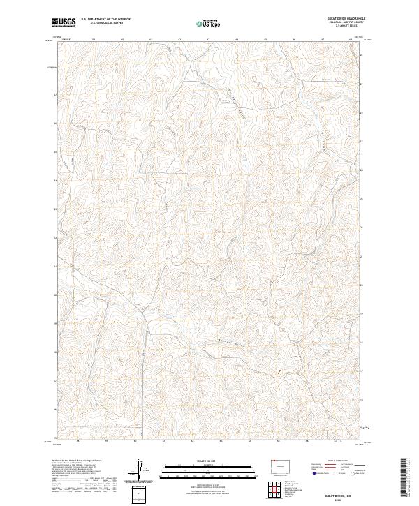 Great Divide, CO — USGS 7.5-minute topo (2022)
