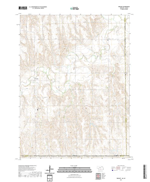 Precept, NE-KS — USGS 7.5-minute topo (2021)