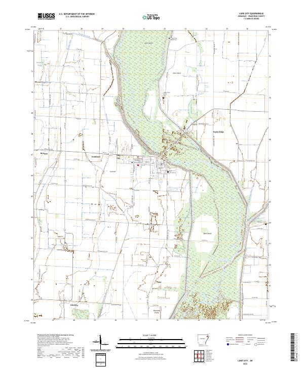 Lake City, AR — USGS 7.5-minute topo (2024)