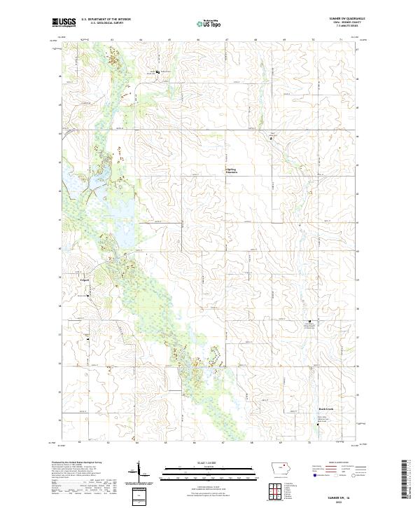 Sumner SW, IA — USGS 7.5-minute topo (2022)