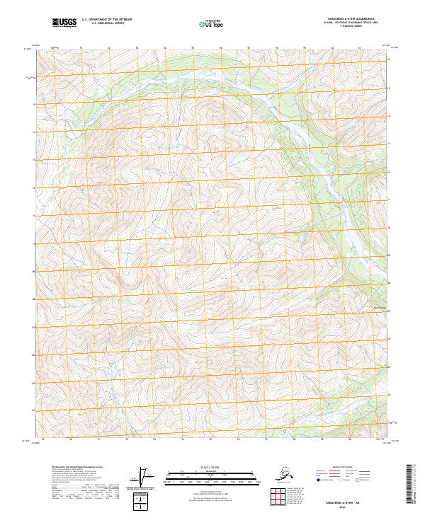 Tanacross A-6 NW, AK — USGS 7.5-minute topo (2024)