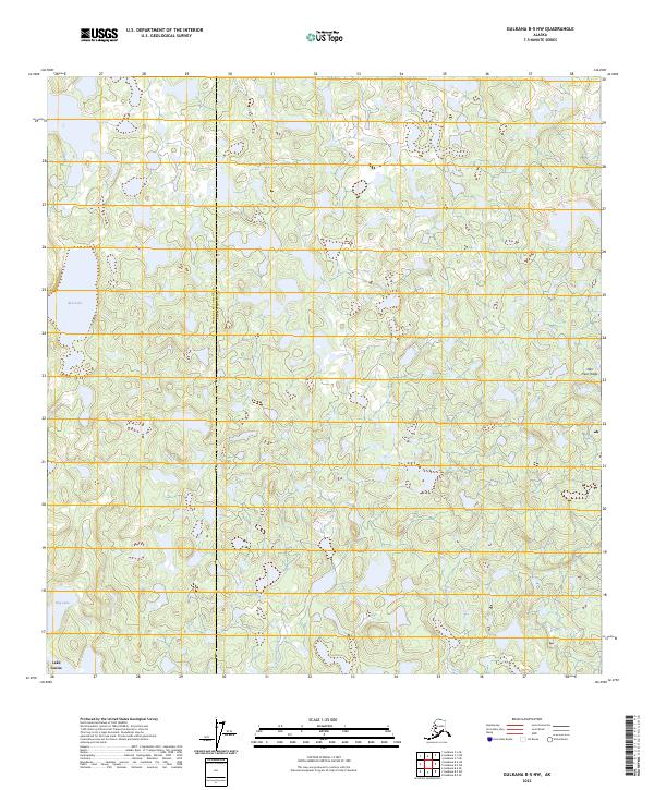 Gulkana B-5 NW, AK — USGS 7.5-minute topo (2023)