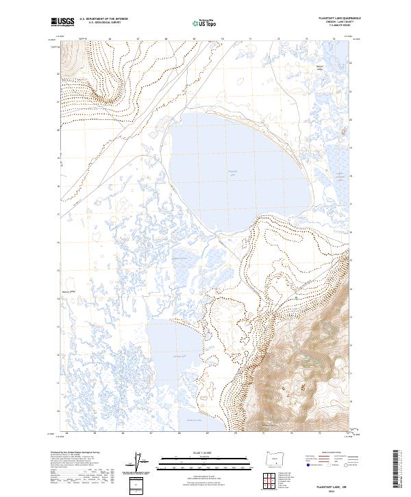 Flagstaff Lake, OR — USGS 7.5-minute topo (2024)