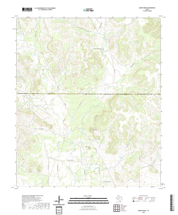 Murph Draw, TX — USGS 7.5-minute topo (2022)