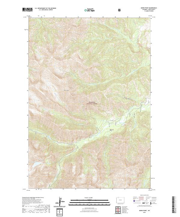 Geers Point, WY — USGS 7.5-minute topo (2021)