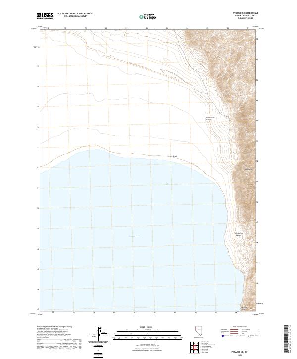 Pyramid NE, NV — USGS 7.5-minute topo (2021)