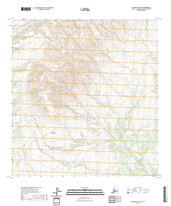 Talkeetna B-2 NW, AK — USGS 7.5-minute topo (2023)