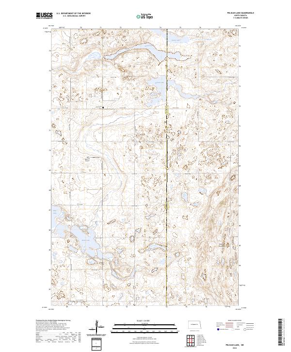 Pelican Lake, ND — USGS 7.5-minute topo (2024)