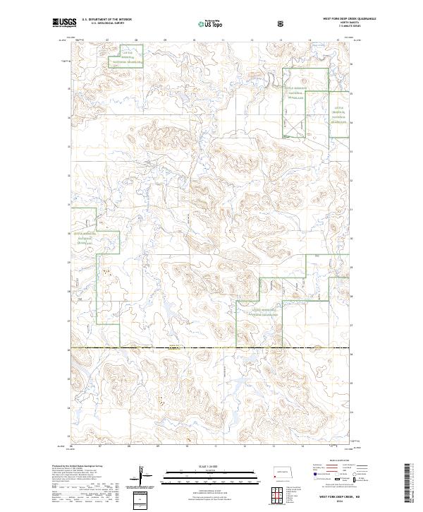 West Fork Deep Creek, ND — USGS 7.5-minute topo (2024)