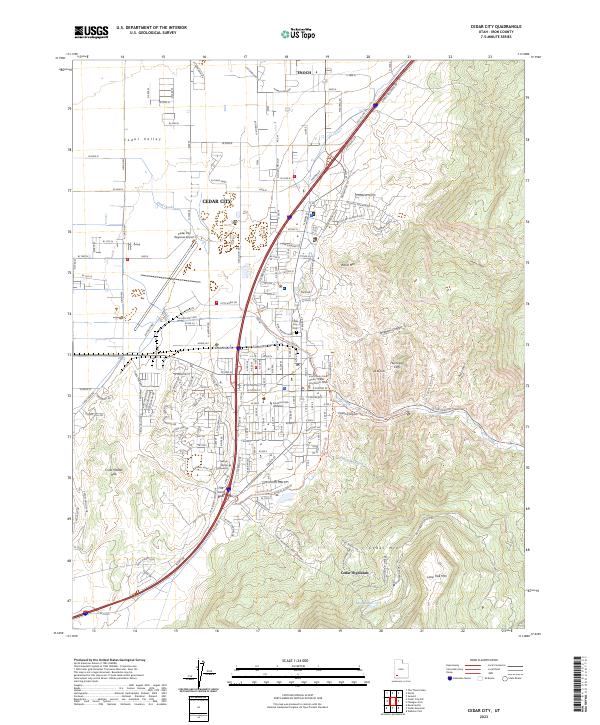 Cedar City, UT — USGS 7.5-minute topo (2023)