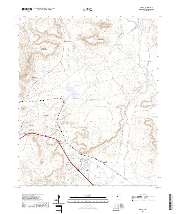Mesita, NM — USGS 7.5-minute topo (2023)