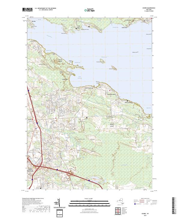 Cicero, NY — USGS 7.5-minute topo (2023)