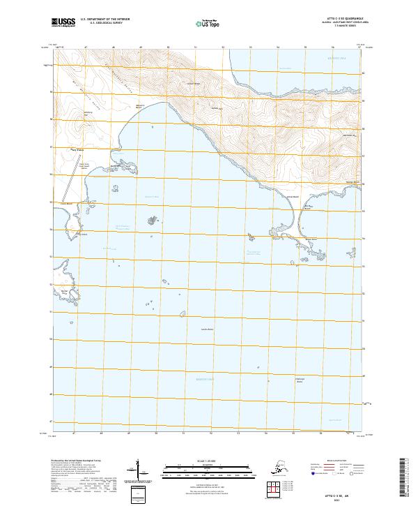 Attu C-3 SE, AK — USGS 7.5-minute topo (2021)