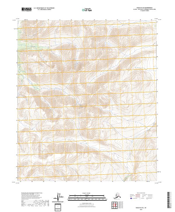 Eagle B-6 SE, AK — USGS 7.5-minute topo (2024)