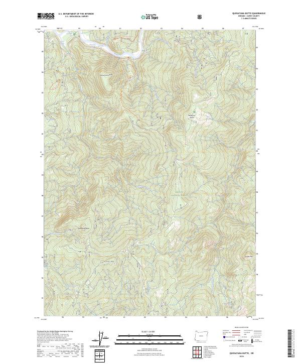Quosatana Butte, OR — USGS 7.5-minute topo (2024)