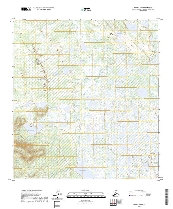 Nabesna D-2 SW, AK — USGS 7.5-minute topo (2023)