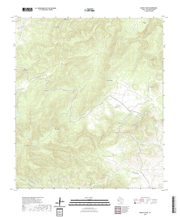 Mount Locke, TX — USGS 7.5-minute topo (2022)